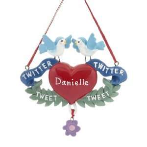  Personalized Twitter Christmas Ornament: Home & Kitchen
