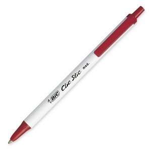  BIC Clic Stic Ball Pen BICCSM11RD: Office Products