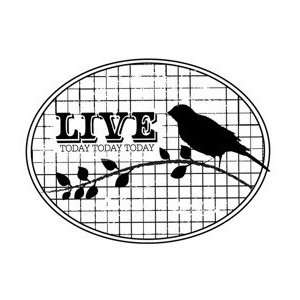  Live Today Itty Bitty Cling Foam Stamp (Unity Stamp Co 