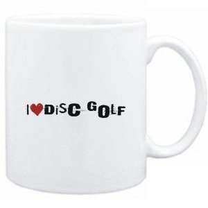  Mug White  Disc Golf I LOVE Disc Golf URBAN STYLE 