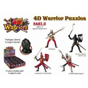  4D Warrior Puzzles (Part II)   4 Puzzle Set: Toys & Games