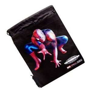  Spiderman Sling Cinch Backpack Black 