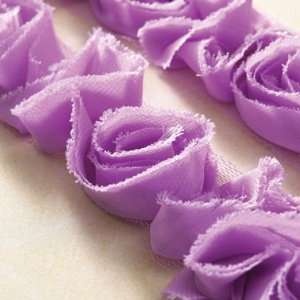  Bloomers Fabric Flower Trim: Lavender: Electronics
