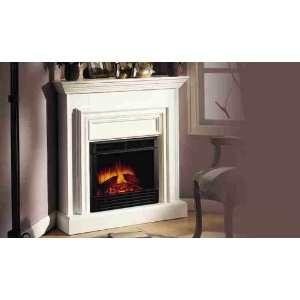  Amherst White Electric Fireplace with 23 Insert: Home 