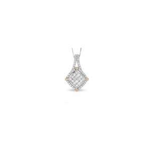   Cut Diamond Pendant in 14K Two Tone Gold 1 CT. T.W. promotional items