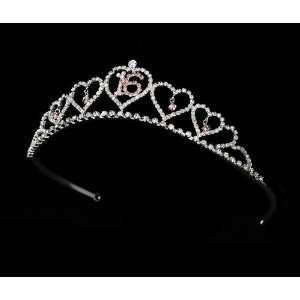  Pink Sweet 16 Tiara HP 460: Office Products
