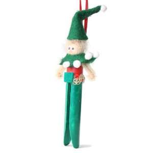  Elf clothespin ornament Craft Kit (makes 2): Toys & Games