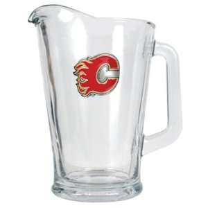  Calgary Flames Large Glass Beer Pitcher