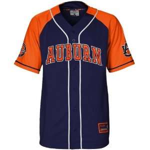   Auburn Tigers Navy Blue Grand Slam Baseball Jersey: Sports & Outdoors