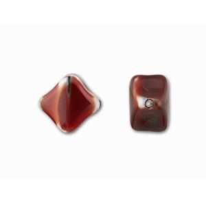   Diagonal Drilled Red Tiger Eye Glass Cube Bead Arts, Crafts & Sewing