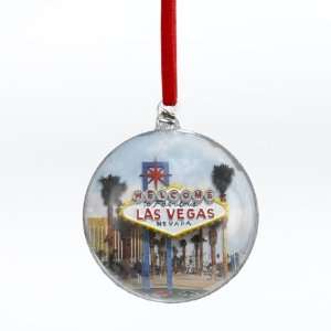  Pack of 6 Welcome to Las Vegas Sign Christmas Disk 
