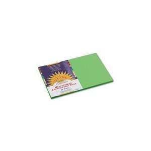  SunWorks Construction Paper, Heavy, 12 x 18, Bright Green 