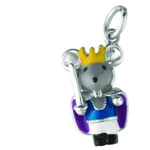  Sterling silver MOUSE PRINCE (Charm): Jewelry