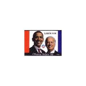  Labor for Obama Biden 08 Photo Button 2 X 3 Everything 