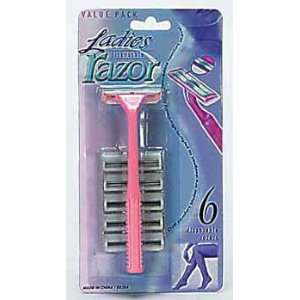  Womens Razor with Replacement Blades Case Pack 72 Beauty