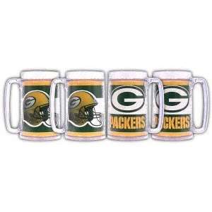  Green Bay Packers 16oz Steins (set of four) Sports 
