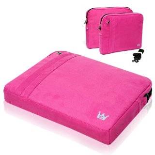   Faux Suede Pocket Case (Fuchsia) for Apple MacBook Air 13 Inch Laptop