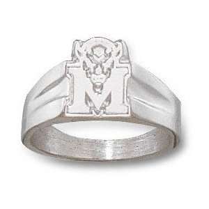 Marshall Thundering Herd Sterling Silver M Marco Ring Size 6.5 
