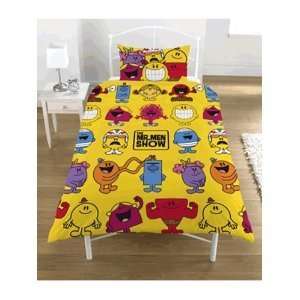   MEN Show Yellow Single Twin Duvet Set, Kids Room Bedding Toys & Games