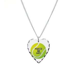    Necklace Heart Charm Tennis Equals Life: Artsmith Inc: Jewelry