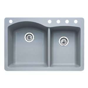   Double Basin Composite Granite Kitchen Sink 440214 5