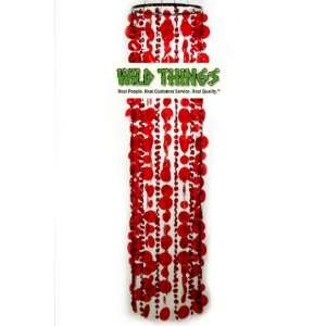    Red Discs & Red Diamante Duo Beads (3.5 Long): Kitchen & Dining