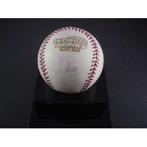 Autographed Pedro Martinez Ball   2004 World Series Steiner  