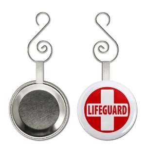  LIFEGUARD CROSS Red White Heroes 2.25 inch Button Style 