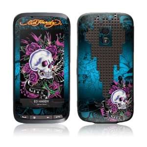 Music Skins MS EDHY40078 HTC Touch Pro2  Sprint  Ed Hardy  Skull Roses 