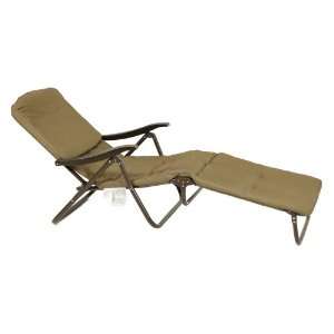   Patio Padded Sling Folding Lounger   Brown   Set of 2 Patio, Lawn