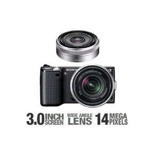  Sony a NEX 5 14MP Digital Camera and Lens Bundle: MP3 