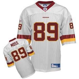  NFL Randy Moss #89 Redskins Jersey White Size 54XXL Size 