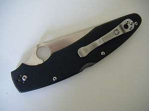 Spyderco police G10 G 10 handles clip it. cpyderco large used full 
