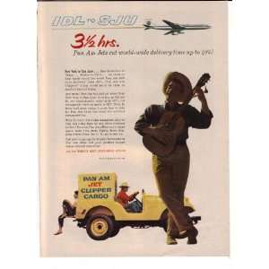   1960 Antique Airline Ad Original Vintage Advertisment 