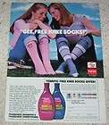 1978 advertising page  GEE Your Hair Smells Terrific & Hanes Socks 