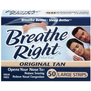  Breathe Right Large Tan Nasal Strips, 100ct: Health 