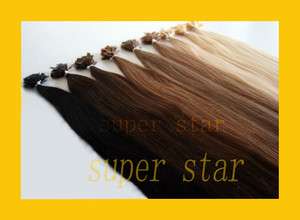 100S Pre Bonded Nail U Tip Remy Human Hair Extensions All Colour 