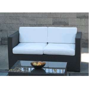  Modern Wicker Loveseat Patio, Lawn & Garden