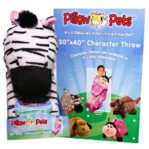  Authentic My Pillow Pets Zebra Blanket: Toys & Games