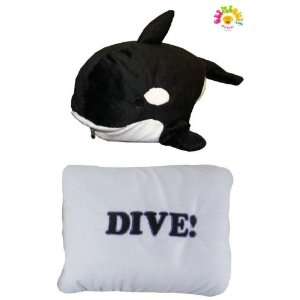   Soft Plush Stuffed Animal Pillow   Orca Whale Dive: Home & Kitchen