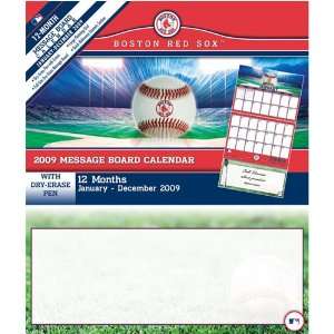   Boston Red Sox MLB 12 Month Message Board Calendar