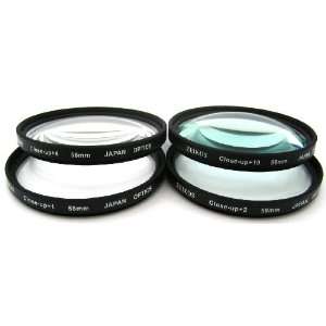 Zeikos 52mm Closeup Macro +1 +2 +4 +10 Filter Kit High Resolution 