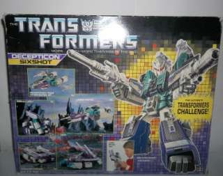 Transformers Original G1 Sixshot Complete w/ Box  