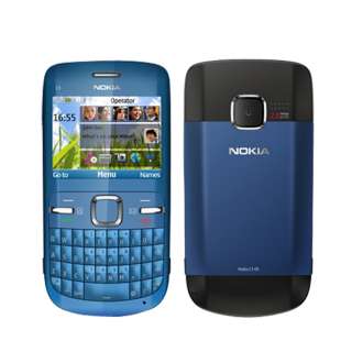   C3 00 BLUE WIFI UNLOCKED GSM QUADBAND KEYBOARD BAR CELL PHONE  