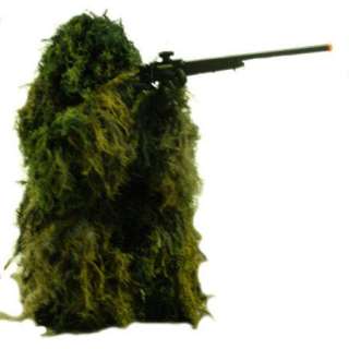 Piece Woodland Ghillie Suit 7 colors of camo fibers One size fit 