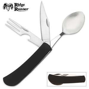 Camping Pocket Knife Classic HOBO TOOL Knives   Knife Fork Spoon 
