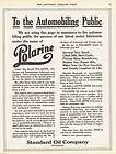 1911 AD Standard Oil Co. Polarine motor lubricants