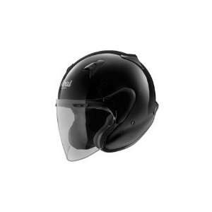   Open Face Motorcycle Helmet Diamond Black Large L 819053: Automotive