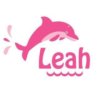  Personalized Dolphin Wall Decal   Girl Baby