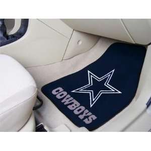 Exclusive By FANMATS NFL   Dallas Cowboys 2 Piece Front Car Mats 